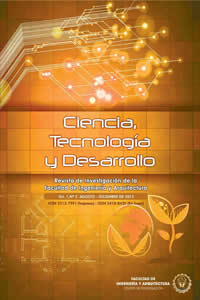 					View Vol. 1 No. 2 (2015): Revista de Investigación Ciencia, Tecnología y Desarrollo
				