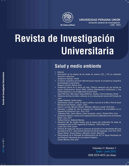 					View Vol. 4 No. 1 (2015): Revista de Investigación Universitaria
				