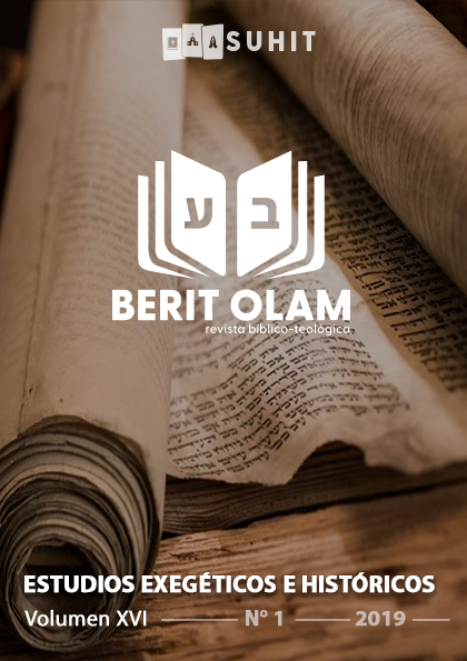 					Ver Vol. 16 Núm. 1 (2019): Revista Berit Olam
				