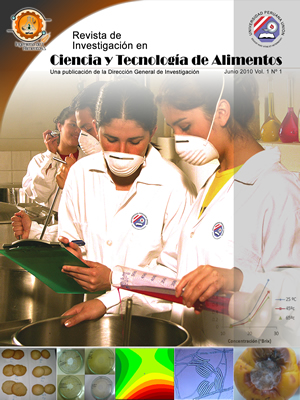 					Ver Vol. 1 Núm. 1 (2010): Revista de Investigación en Ciencia y Tecnología de Alimentos
				